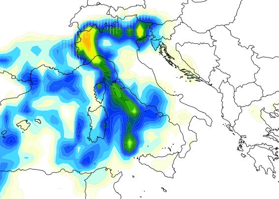 Violenta perturbazione investe l’Italia. Marcato rischio idrogeologico