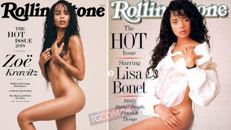 Zoe Kravitz, nuda come mamma Lisa per “Rolling Stones”… 30 anni dopo
