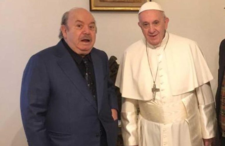 Papa Francesco in udienza privata con Lino Banfi