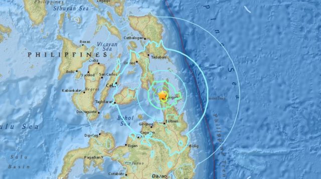 Filippine, registrata forte scossa sismica di magnitudo 7.1
