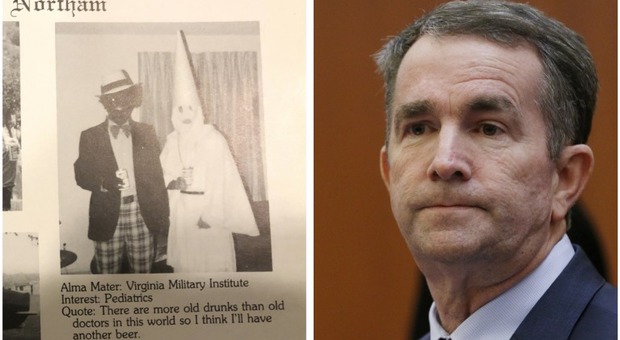Usa, il governatore della Virginia si scusa per la foto “razzista e offensiva” nel suo annuario scolastico