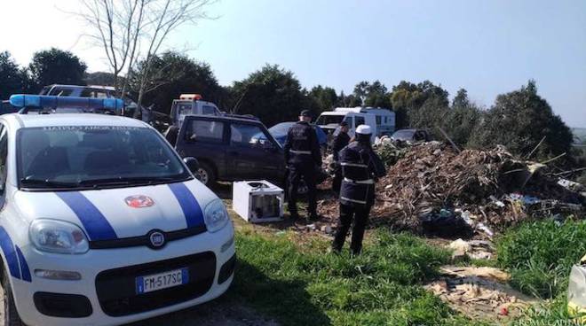 Discarica sequestrata dalla Polizia di Roma Capitale all’Aurelio