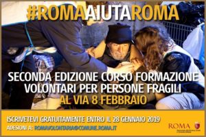 #RomaAiutaRoma, partita la seconda edizione del corso per volontari