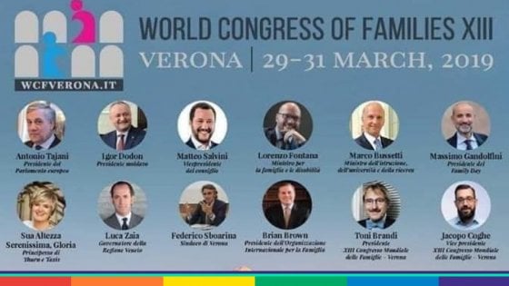 Vertice mondiale delle Famiglie a Verona: tolto “il marchio” di Palazzo Chigi