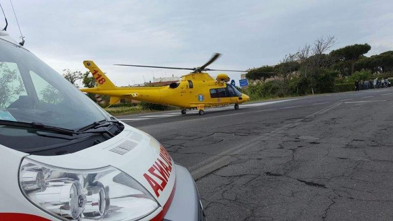 Trentasettenne in emorragia cerebrale: eliambulanza al Pit di Ladispoli