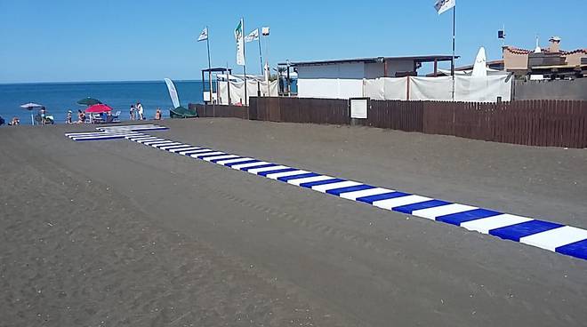 Fiumicino e la spiaggia accessible a tutti