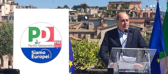 Lista unitaria del Pd per le Europee presentata da Zingaretti