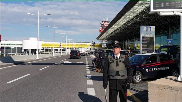 Controlli all’aeroporto di Fiumicino: un arresto e una sanzione