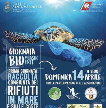 Giornata Blu con lo stop alla plastica in mare