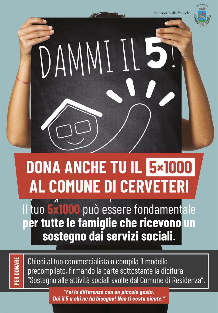 Dona il 5×1000 alle attività dei Servizi Sociali