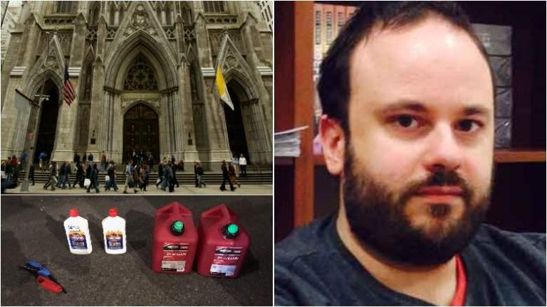 Usa, l’uomo fermato a New York con le taniche di benzina davanti la cattedrale di San Patrick aveva un volo per Roma