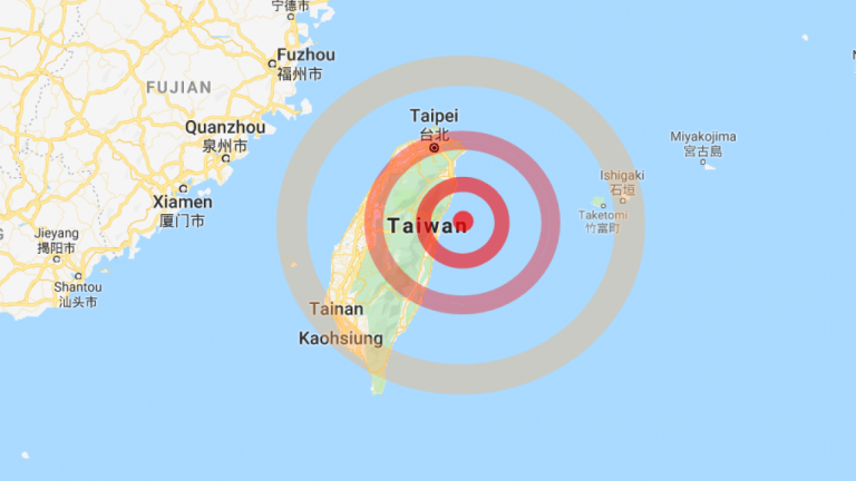 Taiwan: registrata una forte scossa di magnitudo 6 nei pressi di Hualien