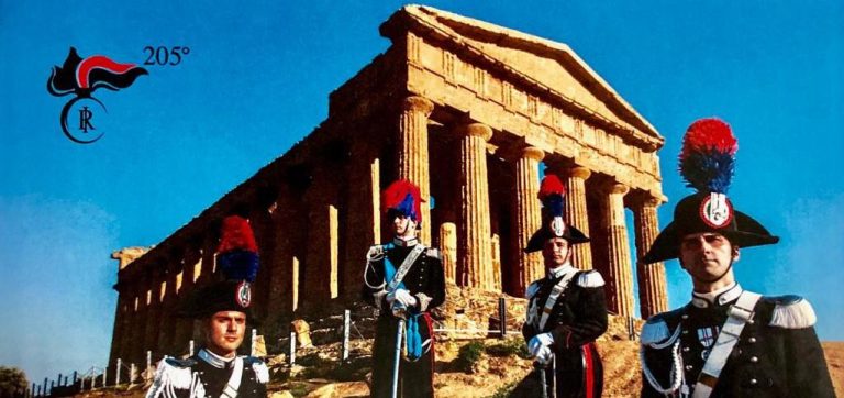 Agrigento, domani si festeggia il 205° anniversario della fondazione dei Carabinieri nella Valle dei Templi