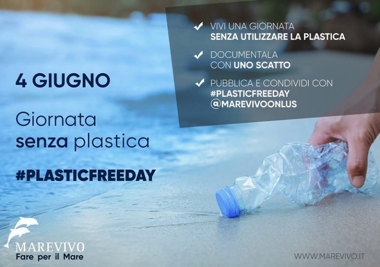 4 Giugno #Plasticfree Day, Marevivo lancia “La giornata senza plastica”