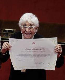 Cinema, il Senato omaggia Lina Wertmuller con il premio “Genio ed eccellenza italiana nel mondo”