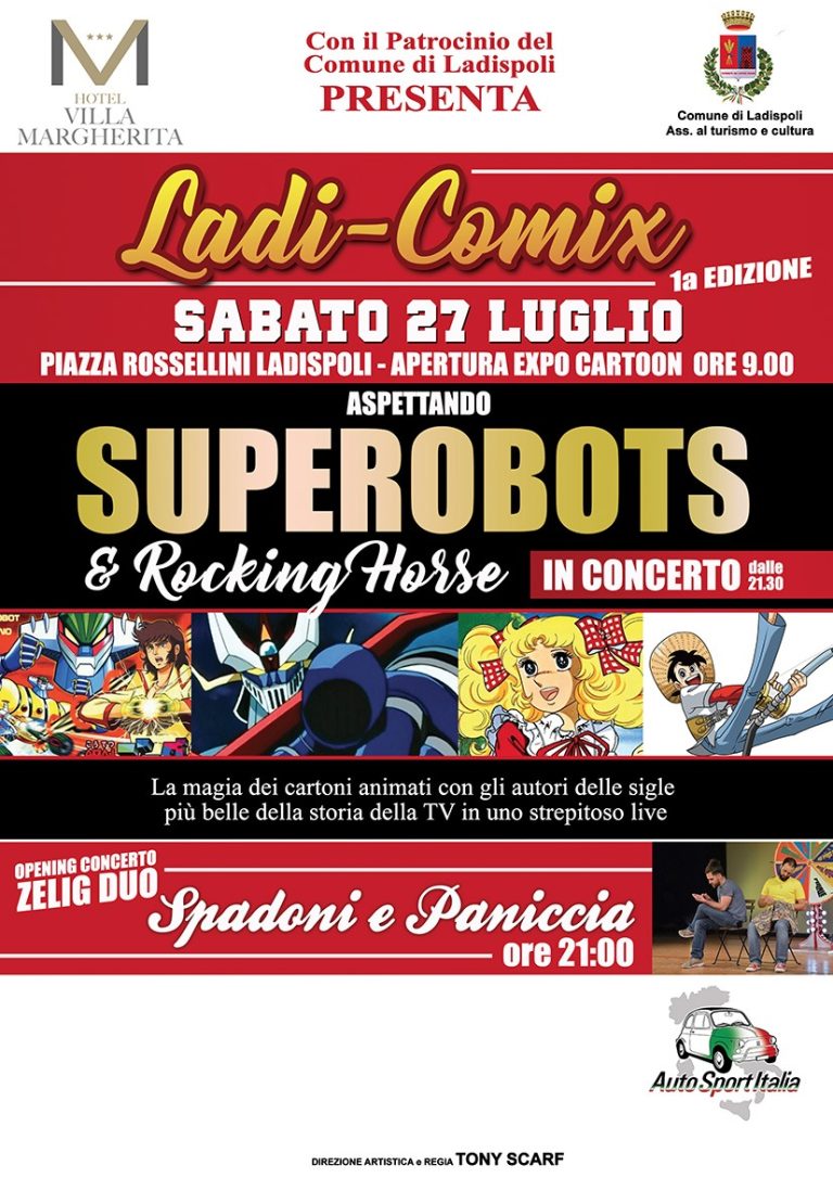 Appuntamento da non perdere sabato sera in piazza Rossellini con i “Superobots” in concerto