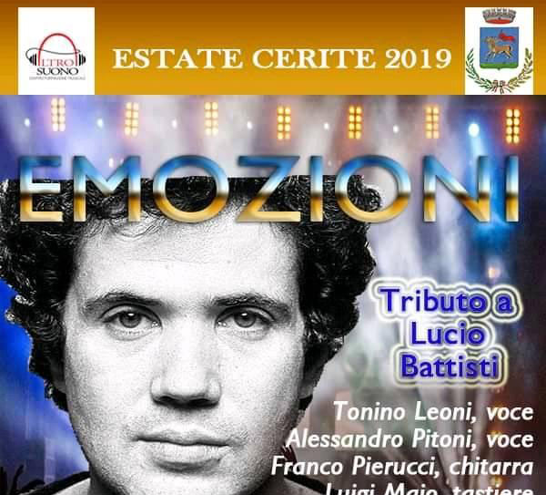 Estate Caerite 2019: in Piazza Santa Maria le meravigliose “Emozioni” di Lucio Battisti