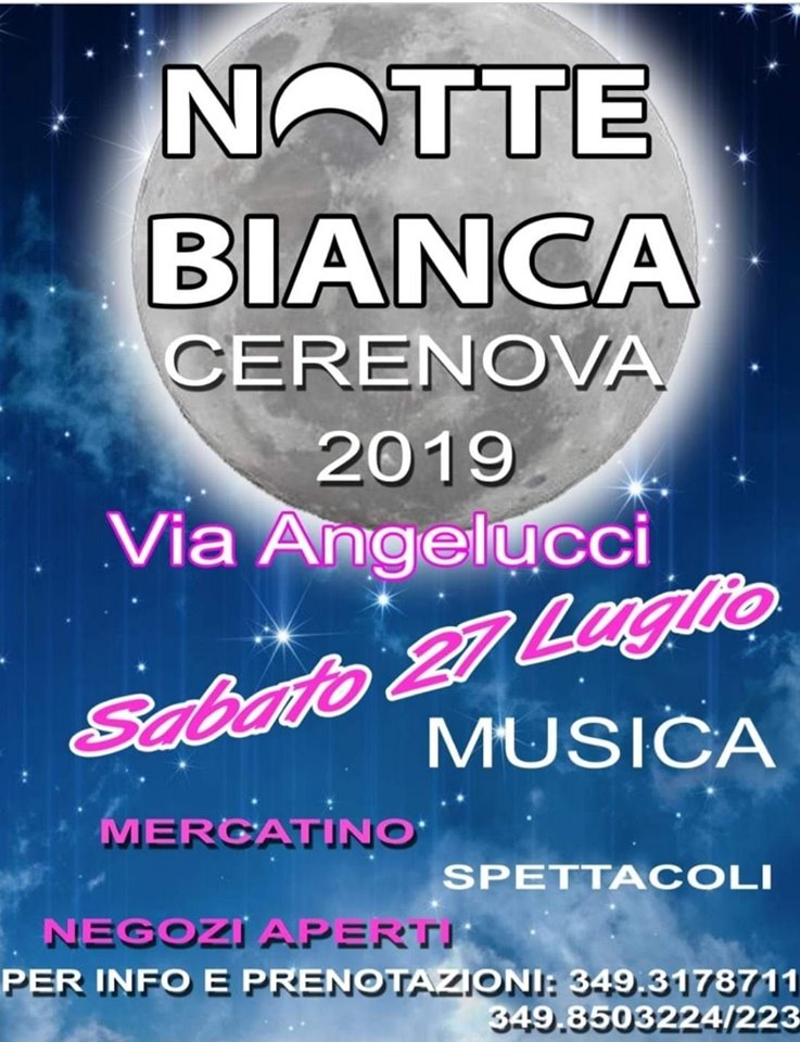 A Cerenova una notte bianca all’insegna del divertimento