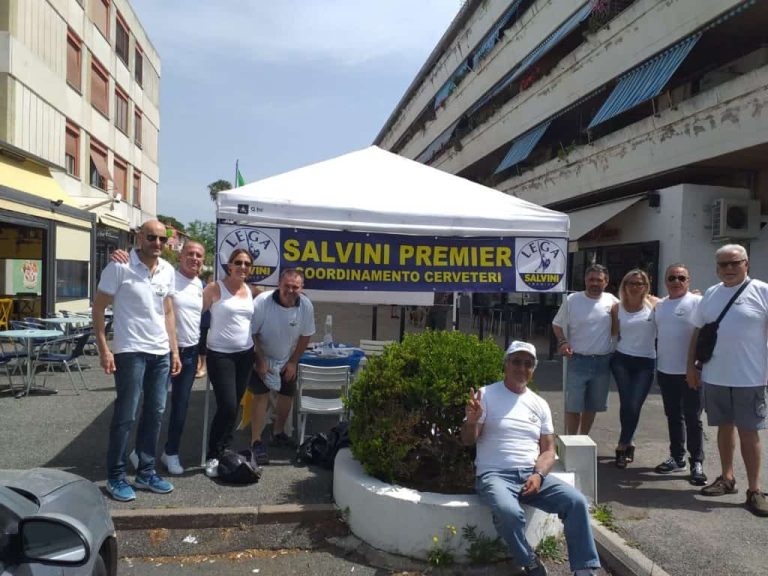 La Lega in piazza contro il governo giallorosso