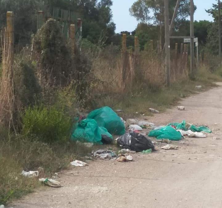 Olmetto Monteroni discarica di rifiuti