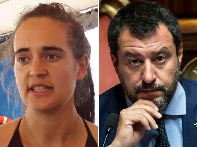 Matteo Salvini indagato per gli insulti a Carola Rackete