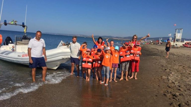 Campo di Mare, bambini oncologici di Chernobyl in visita alla Palude di Torre Flavia