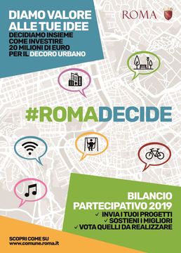 #RomaDecide, al via l’ultima fase del Bilancio Partecipativo di Roma Capitale