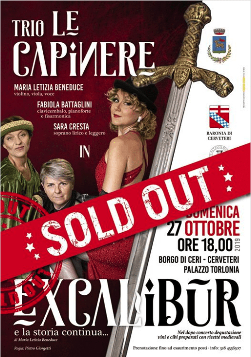 Una Standing ovation del pubblico, tributato al Trio “Le Capinere”, conclude la 7^ edizione della rassegna “Musica al Castello” nella storica cornice di Palazzo Torlonia