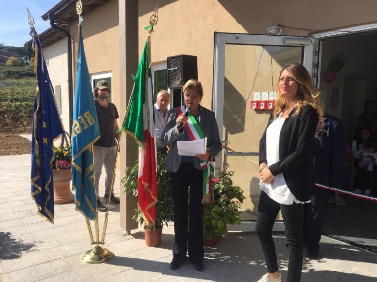 Taglio del nastro per il primo asilo ad impatto zero della Regione Lazio