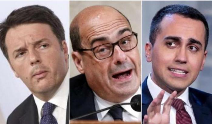 Governo, crescono i malumori tra Zingaretti, Renzi e Di Maio