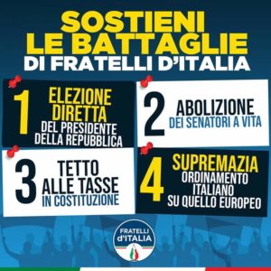 FdI Cerveteri LiberaMente: ”Domenica in Piazza per sostenere le nostre battaglie”