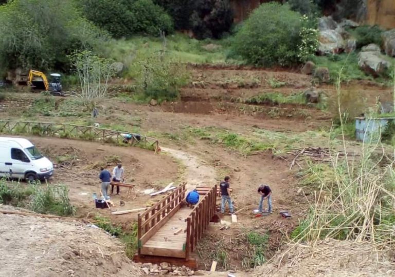 Cerveteri, sentiero di Lawrence e la realizzazione del ponticello