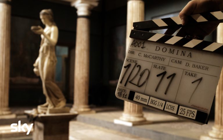 Roma, a Cinecittà si gira la seria tv “Domina” per Sky con Kasia Smutniak e Isabella Rossellini