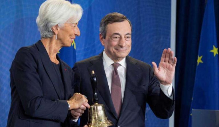 Bce, passaggio di consegue ufficiale tra Mario Draghi e Christine Lagarde