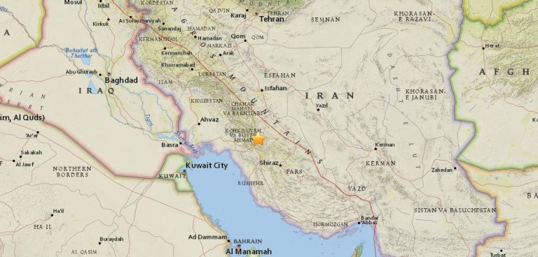 Iran, registrata scossa sismica di magnitudo 5.4 nel sud del Paese