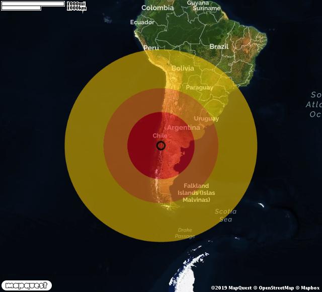 Cile, registrata forte scossa sismica di magnitudo 6.0