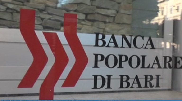 Banca Popolare di Bari, dal Consiglio dei Ministri un aiuto da 900 milioni di euro
