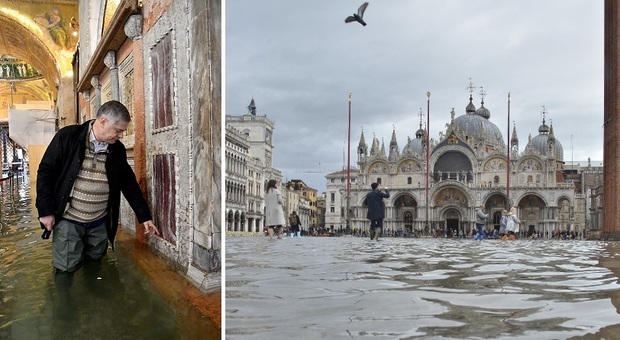 Venezia, l’acqua raggiunge il livello di 120 centrimetri