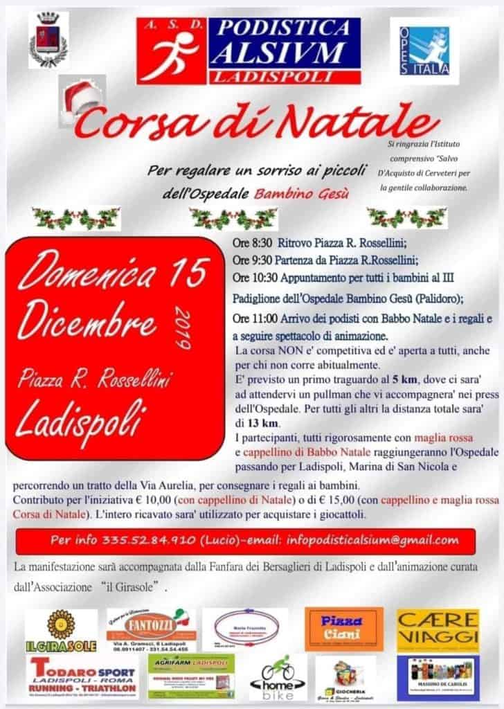 A Ladispoli il 15 dicembre è “Corsa di natale”
