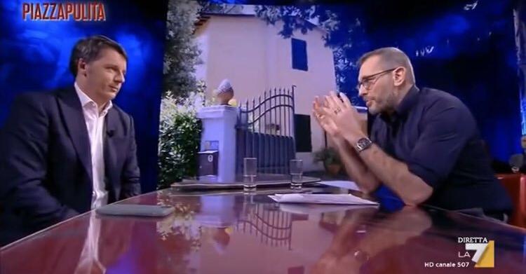 Tv, polemiche dopo l’intervista di Formigli a Matteo Renzi a “Piazza Pulita”: ora sui social c’è anche la foto della casa del giornalista di La7