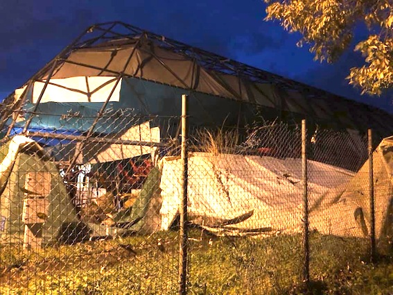 Scoperchiato il pallone di via Firenze, quale futuro per la Volley Ladispoli?