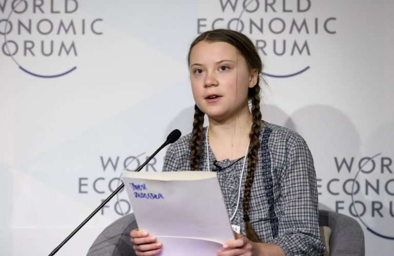 Davos (Svizzera), parla Greta Thumberg: “Ora tutti parlano dei cambiamenti climatici ma nessuno fa nulla”