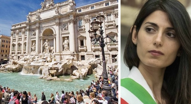 Roma, parla la sindaca Raggi: “Via le bancarelle davanti la Fontana di Trevi”