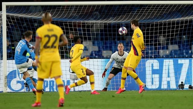 Calcio, pari tra Napoli e Barcellona al San Paolo per la Champions League