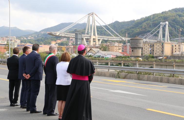 Genova, stamane un minuto di silenzio per ricordare le 43 vittime del crollo del Ponte Morandi