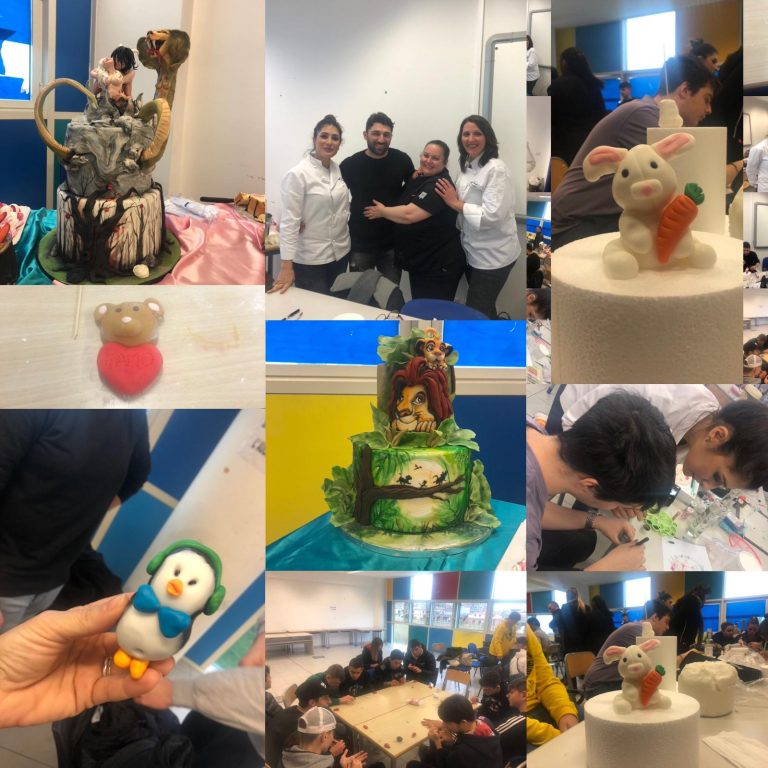 LEZIONE DI CAKE DESIGN ALL’ALBERGHIERO DI LADISPOLI