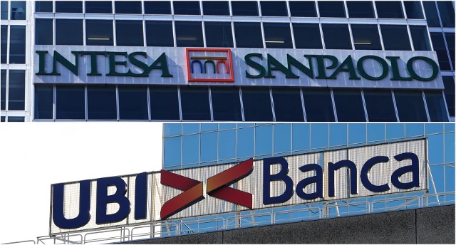 Il gruppo Intesa Sanpaolo lancia un’opa su Ubi banca per 4,86 miliardi
