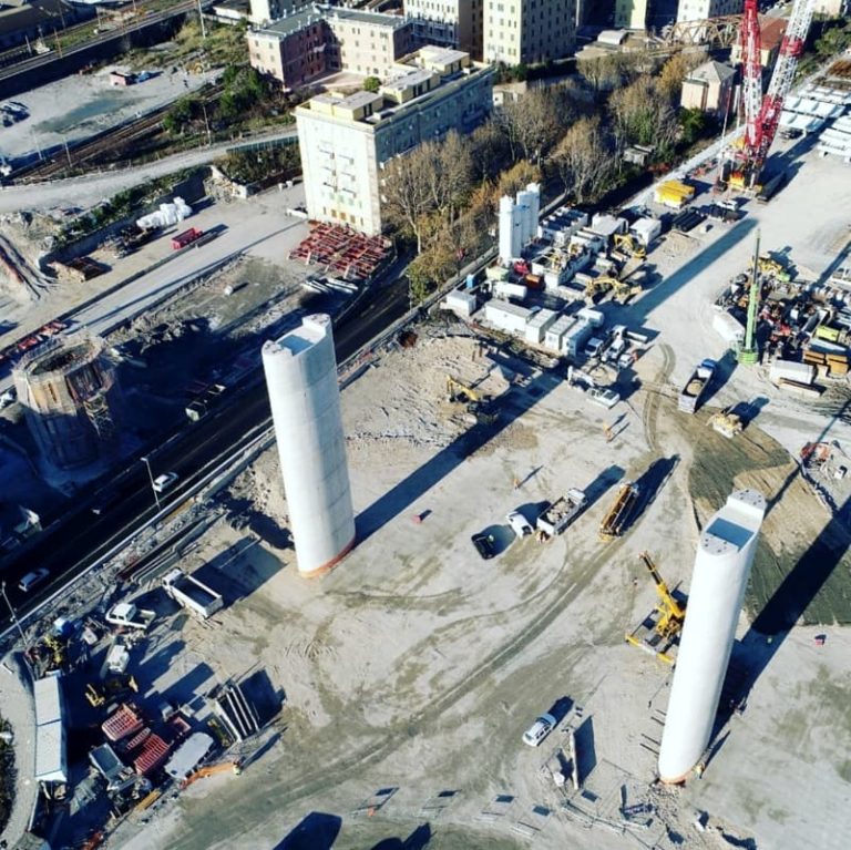 Genova, in quota la prima delle tre campate da 100 metri del nuovo ponte sul Polcevera