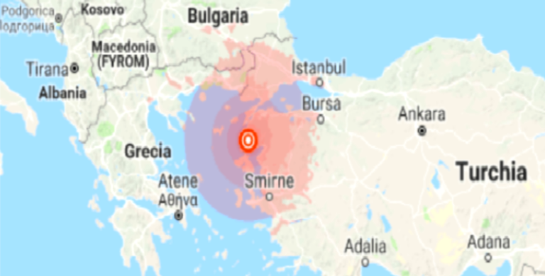 Turchia, forte scossa sismica di magnitudo 5.2 nell’ovest del Paese