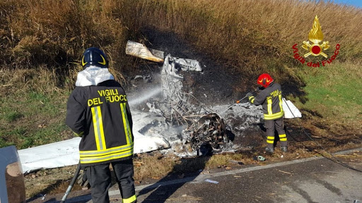 Malacappa (Bologna), precipita un aereo ultraleggero: ferito il pilota